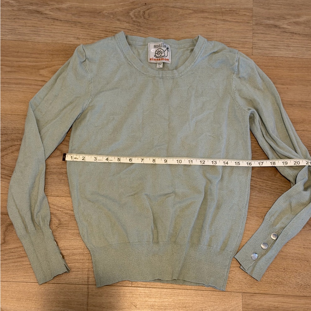 J. Crew Light Green Long Sleeve Top